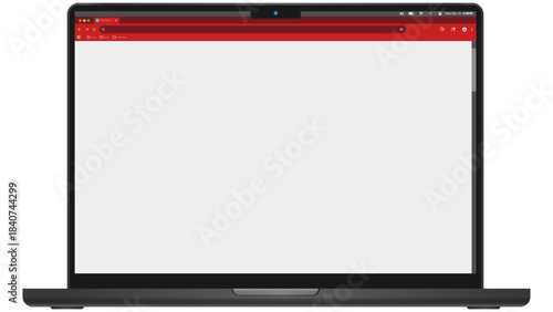 Laptop with Blank Browser