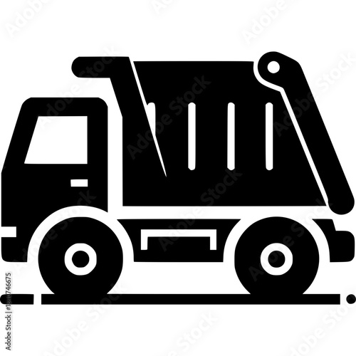Garbage Truck Icon Vector