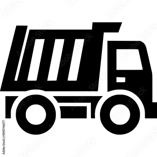 Garbage Truck Icon Vector