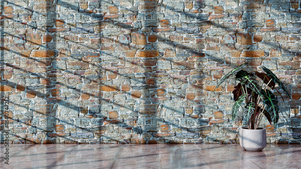 Fototapeta premium Large luxury modern bright interiors Living room mockup illustration 3D rendering image