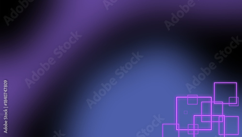 square with neon purple color and black and purple gradient color combination with blur effect as background and wallpaper