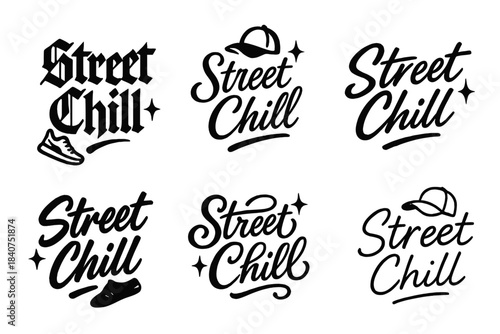 Street Chill Calligraphy. Street Chill. Create a calligraphy lettering illustration of the phrase: Street