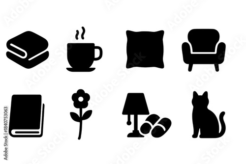 Education and learning flat icon set for schools and e-learning platforms