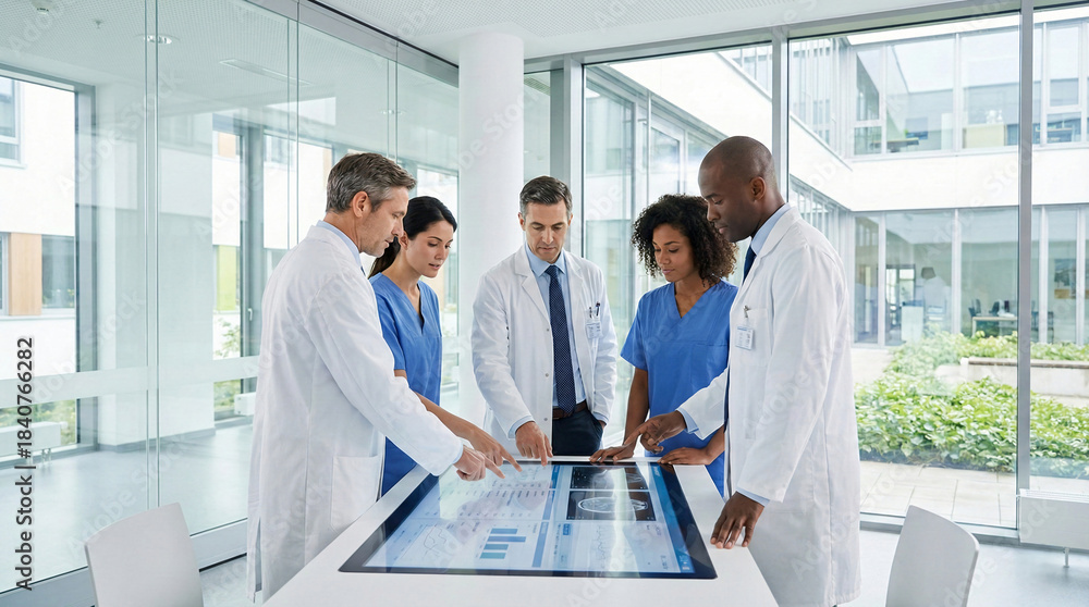 Fototapeta premium doctors meeting group consultant