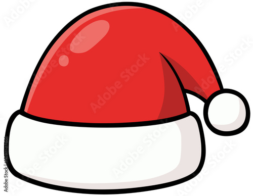 Santa Claus Christmas Hat Vector Illustration