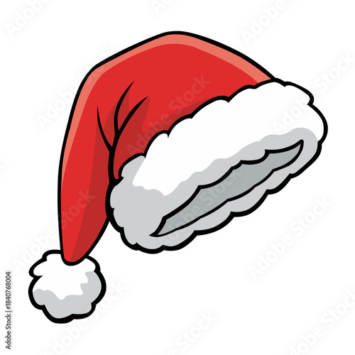 Santa Claus Christmas Hat Vector Illustration
