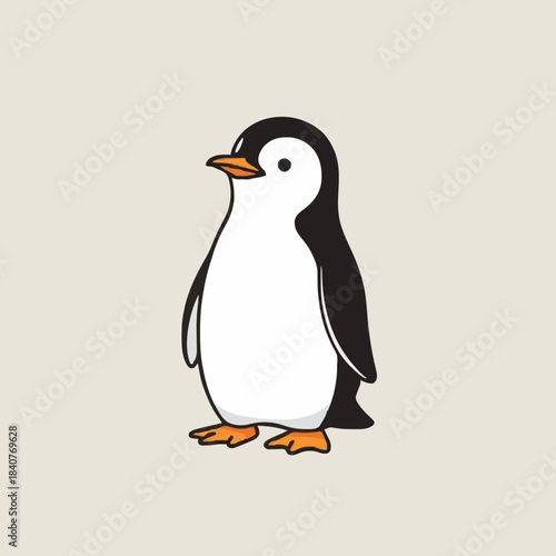 penguin on a white background
