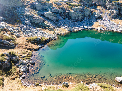 Landscape of Rila Mountain near Malyovitsa Lakes, Bulgaria