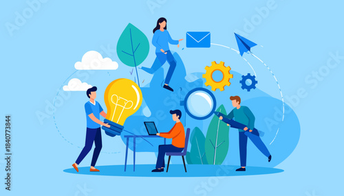 Business Team Collaboration for Idea Generation, Digital Strategy, and Problem-Solving