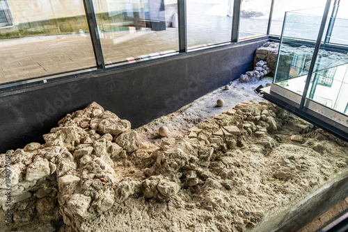 Photos Interior of the tourist office in Glavni Trg showing preserved 4th century Roman