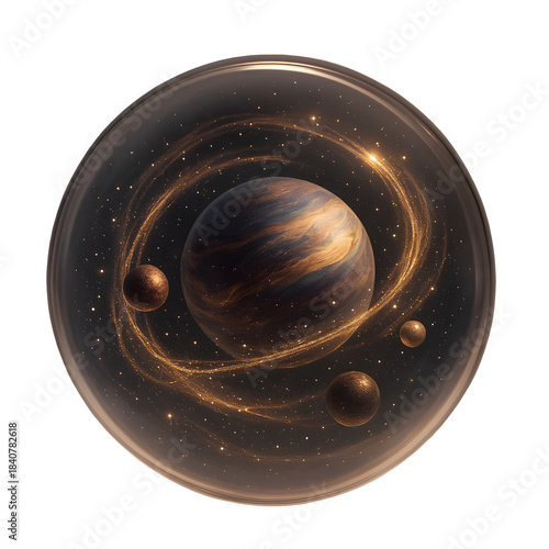 Planet Galaxy Sphere Icon