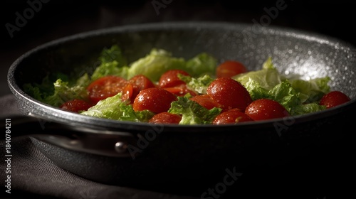 Fresh Salad Recipe: Cherry Tomatoes and Lettuce Mix