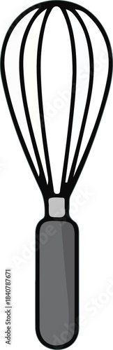 vector illustration of a whisk