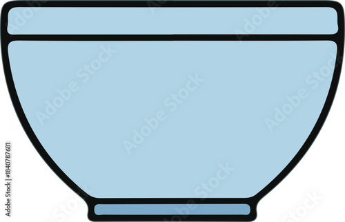 vector illustration of a bowl