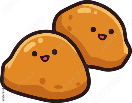 illustration of a cute bread