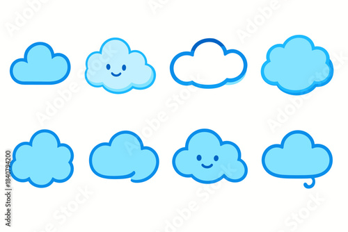 Weather outline icon set. Cloudy, sky, weather forecast icons outline collection