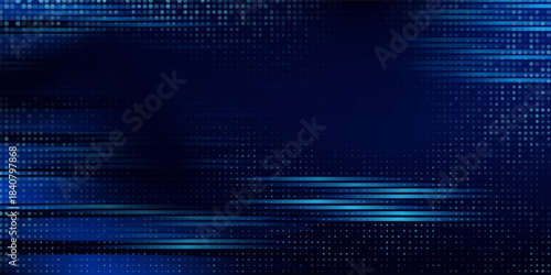 Digital technology background. Digital data square blue pattern pixel background