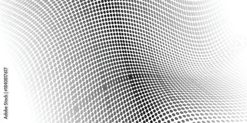grunge Halftone white and black dots pattern and black gradient grunge texture background. modern.