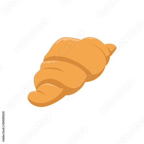 Croissant Bread element object for design, cute style with soft color