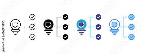 Solution  icon set multiple style collection