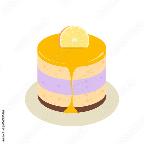 Lemon Lavender Layered Mousse