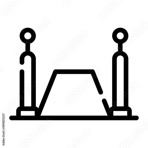 red carpet line icon