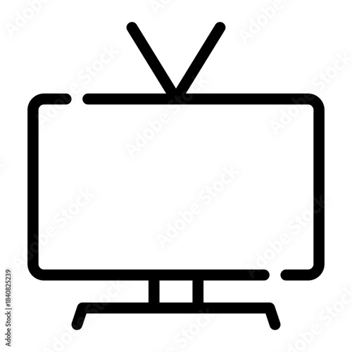 smart tv line icon