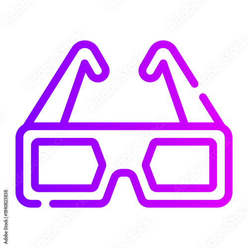 glasses gradient icon