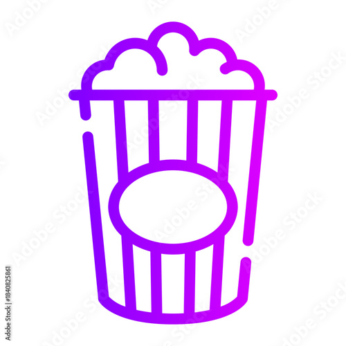 popcorn gradient icon