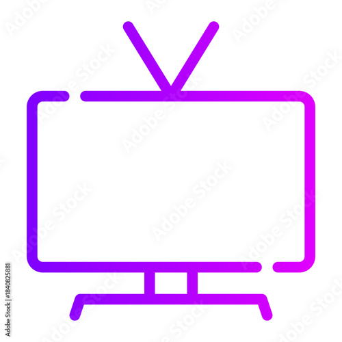 smart tv gradient icon