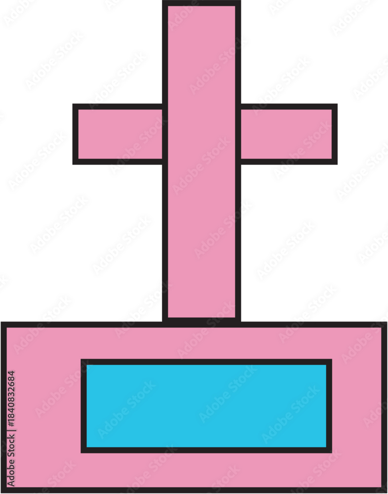 Obraz premium vector cross background