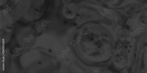 dark grey halftone and grunge pattern. Retro comic gradient background. dark grey dotted texture overlay. Cartoon pop art faded gradient pattern. backdrop for poster, banner, advertisement, event