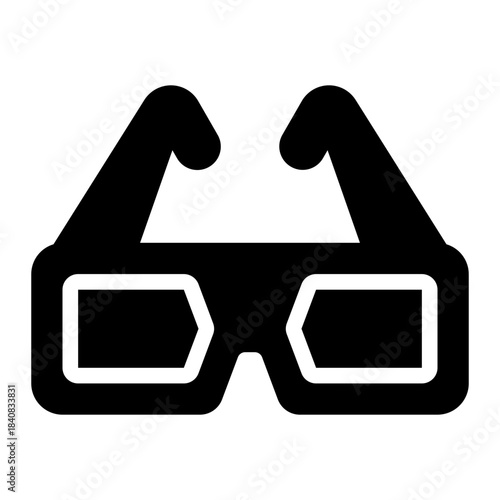 glasses glyph icon