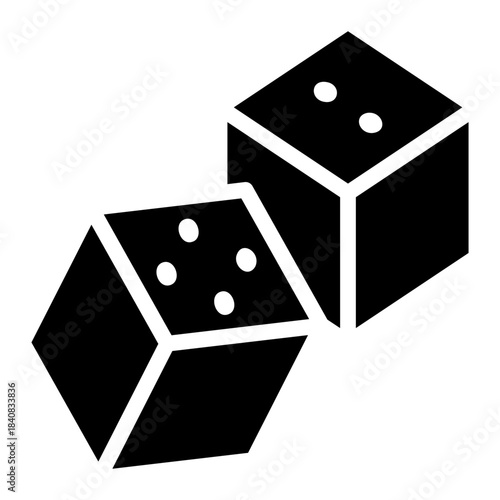 gambling glyph icon