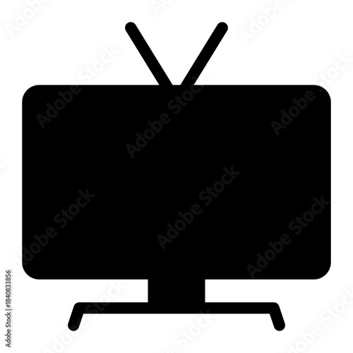 smart tv glyph icon
