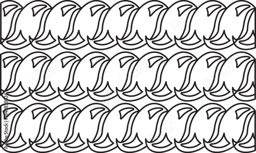 traditional pattern of sumatera. floral pattern. line art pattern