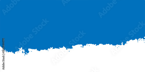 Abstract blue watercolour paint texture with a grunge border design