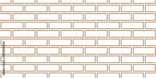 simple brown outline brick wall pattern for banner poster background.