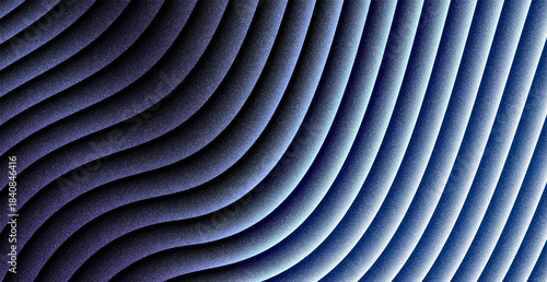 Dark Blue Wavy Stripe Abstract Gradient Texture Background