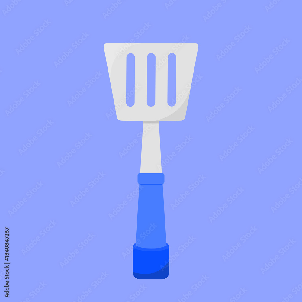 Fototapeta premium Illustration of a Spatula with Blue Handle