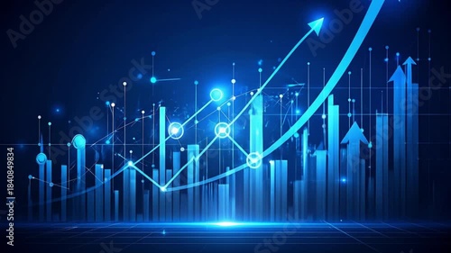 Abstract growth chart