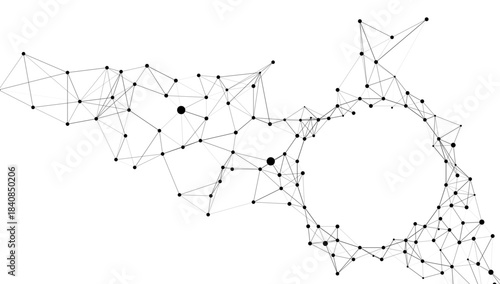 Abstract Network Connection Graphic  Technology Background
