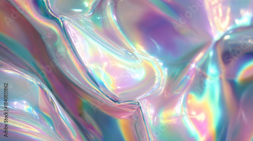 Abstract Iridescent Slime