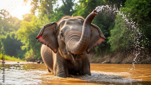 elephant in the wild