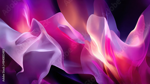Abstract Flowing Fabric Light
