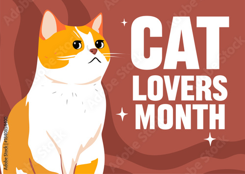 cat lovers month with cute cats