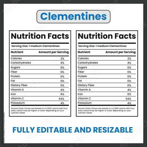 Clementines Illustration – Fresh Citrus Orange Fruit Vector