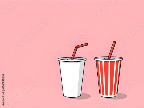 soft drink cup clipart, cola soda vector, beverage cartoon icon, takeout paper cup, soda cup label design, fizzy pop sticker, beverage cup decorative, cute soda container, fast food soda design, drink