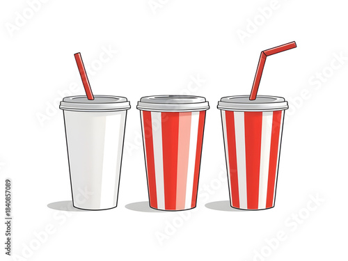 soft drink cup clipart, cola soda vector, beverage cartoon icon, takeout paper cup, soda cup label design, fizzy pop sticker, beverage cup decorative, cute soda container, fast food soda design, drink