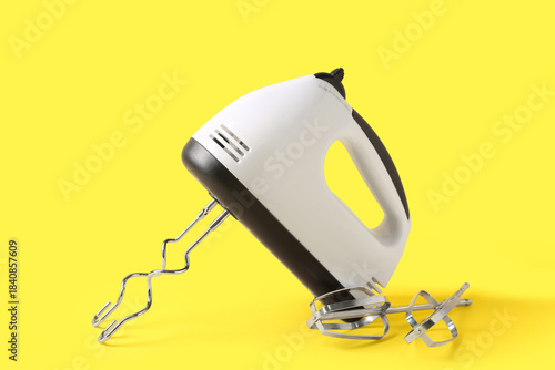 Electric mixer with chrome ...
